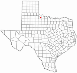 Location of Crowell, Texas