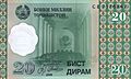 TajikistanPNew-20Dirams-1999 f