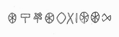 The 'Ten Indus Scripts' discovered near the northern gateway of the Dholavira citadel