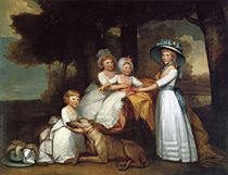 The Children of the Second Duke of Northumberland by Gilbert Stuart 1787