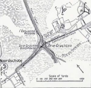The Drie Grachten (Three Canals) bridgehead, 1917