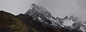 Troublemint and Doublemint Peaks in the Talkeetna Range of Alaska