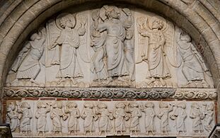 Tympan de la porte Miegeville