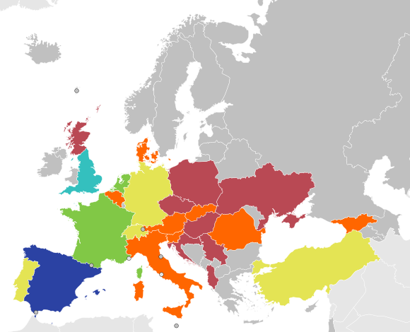 UEFA Euro 2024 map