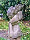 Unidentified sculpture at the University for Creative Arts, Farnham Campus.jpg