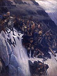 Vasily Surikov - Suvorov Crossing the Alps in 1799 - Google Art Project