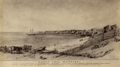 View of the wharves in Santa Cruz (1863)