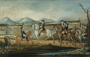 Washington Reviewing the Western Army at Fort Cumberland, Maryland