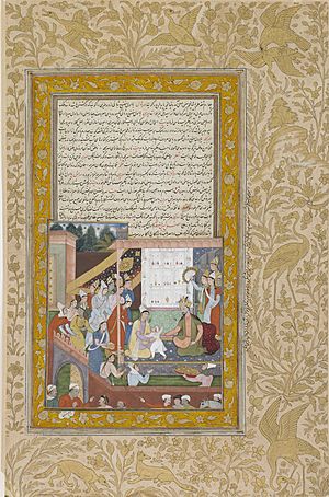 Young Akbar Recognizes His Motherfrom anAkbarnama