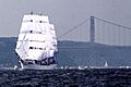 22 square rigger Pde of sail 4 July 76