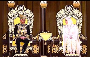Abdullah of Pahang and Tunku Azizah in 2019