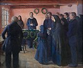 Anna Ancher - A Funeral - Google Art Project