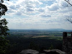 The River Valley as seen from atop Petit Jean Mountain in Petit Jean State Park