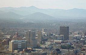 Asheville from town mountain