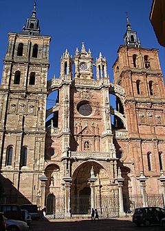 Astorga - Catedral, fachada