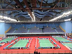 Badminton arena in Balewadi Sports Complex, Pune 01
