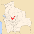 Bolivia Villa Tunari Municipio Locator