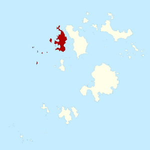 Bryher Isles of Scilly UK parish locator map