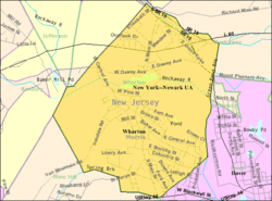 Census Bureau map of Wharton, New Jersey