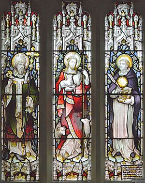 Chipping Ongar, St Helens Catholic Church, Father Thomas Byles window