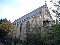 photograph of church, viewed from the outside