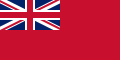 Solid red flag with Union Flag as top-left quarter.