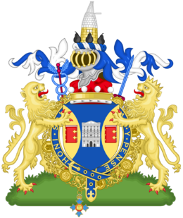 Coat of Arms of Mervyn, Baron King of Lothbury.svg
