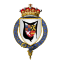 Coat of arms of Sir Francis Hastings, 2nd Earl of Huntingdon, KG