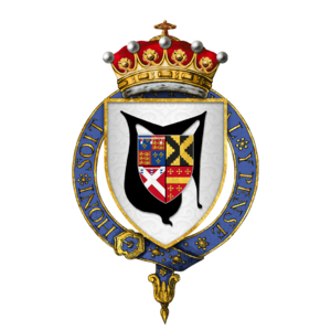 Coat of arms of Sir Francis Hastings, 2nd Earl of Huntingdon, KG