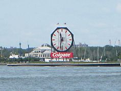 Colgate Clock Jersey City from Battery Park City