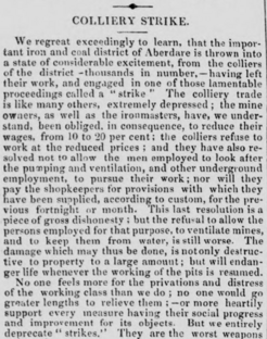 Colliery Strike - The North Wales Chronicle and Advertiser for the Principality