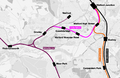 Croxley rail link map