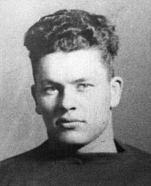 Black and white portrait of Curly Lambeau