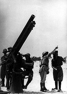Defence of Fort Capuzzo by Italian anti-aircraft gunners