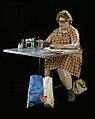 Duane-Hanson-Sculpture-Woman-Eating-Synthetic-Material-1971