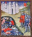Edward III counting the dead on the battlefield of Crécy