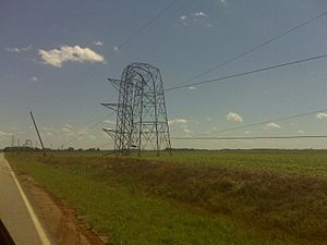 Electric line tower