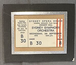 First Performance Concert Hall Sydney Opera House