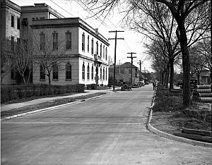 French Hospital Street Paved New Orleans 1937
