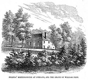 Friends' Meeting House at Jordans and Wm. Penn's Grave