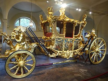 Gold State Coach at the Royal Mews - 006