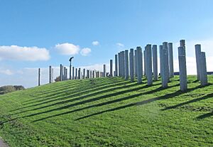 Granite sculpture, Portishead, England arp