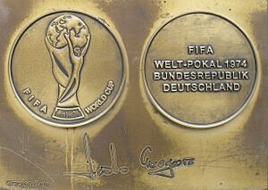 Grzegorz Lato medal & autograph
