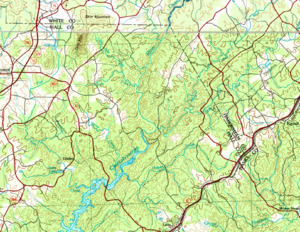 HUC 031300010304 topographic mapf