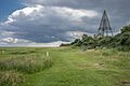 Het baken op de uitlopers van de Kobbeduinen van Schiermonnikoog