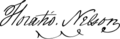 Horatio Nelson Signature