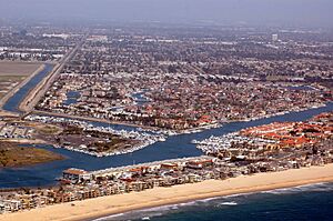 Huntington Harbor CA Aerial photo Don Ramey Logan