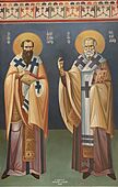Icon of Two Elders at the Annunciation Greek Orthodox Cathedral (Chicago)