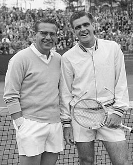 Jaroslav Drobný and Bob Mark 1958.jpg