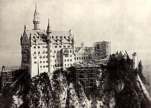 Johannes Bernhard Neuschwanstein Baustelle 1882-85 (01)